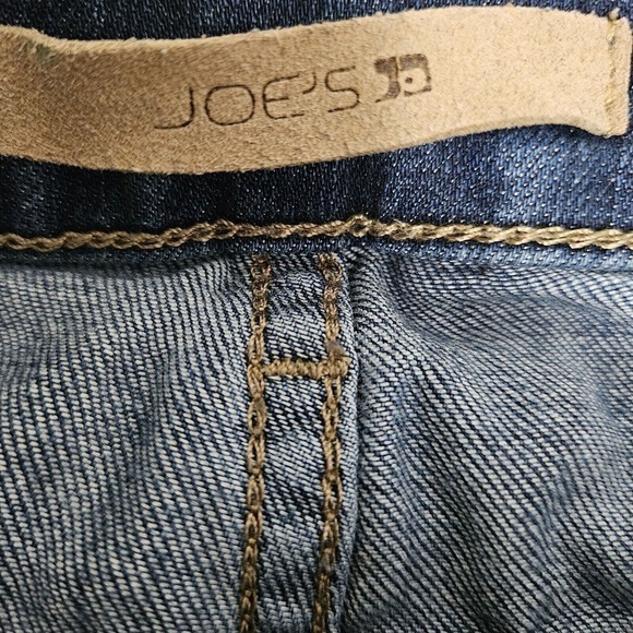 Joes Jeans Jamie Skinny Mid Rise Raw Hem Stretch Blue Jeans Size 25 28x28 - Picture 7 of 10